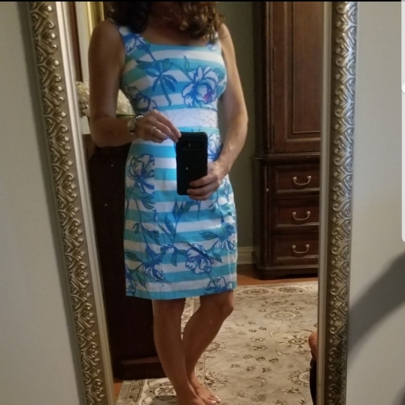 Lilly Pulitzer Stripe beaded sleeveless dress 2 - Picture 10 of 11